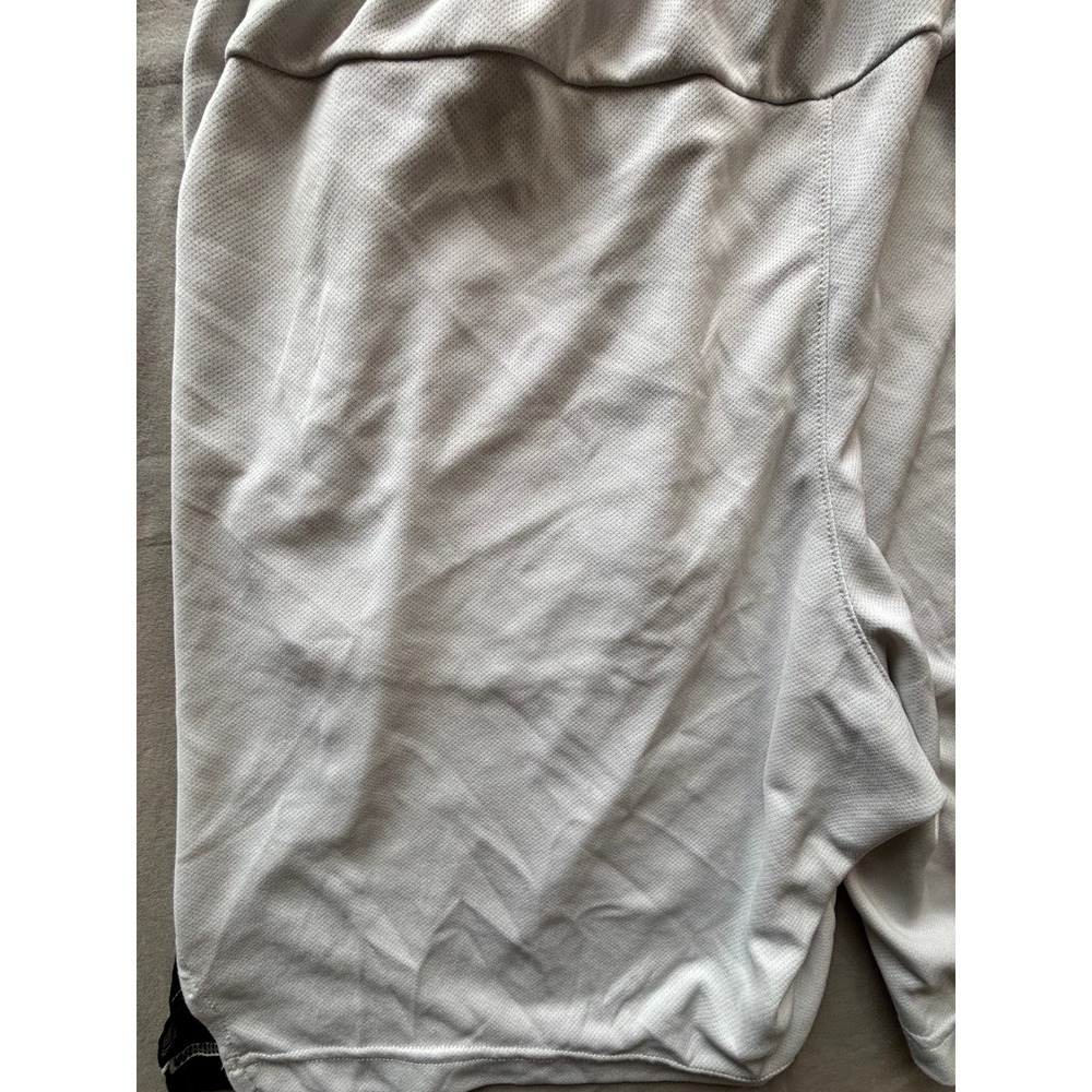 Adidas Primegreen Mens Athletic Shorts White Black Size Large Mesh Gym Training - Picture 8 of 10